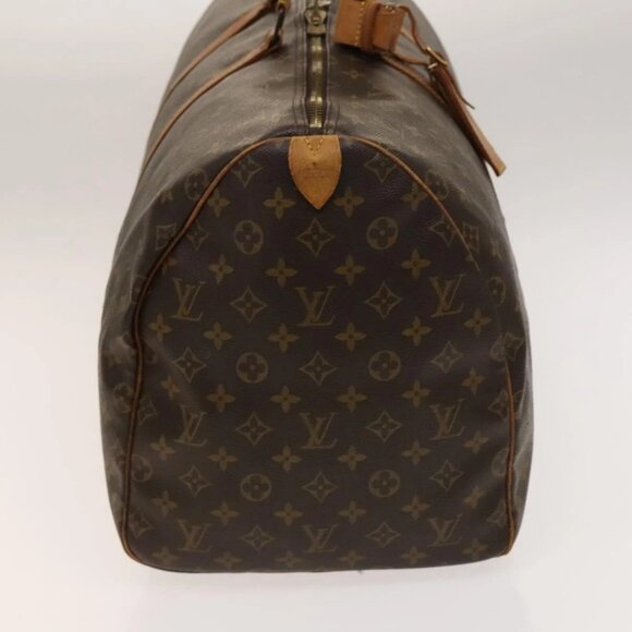 LOUIS VUITTON Monogram Keepall 55 Boston Bag M41424 LV Auth 140035 - Picture 7 of 16